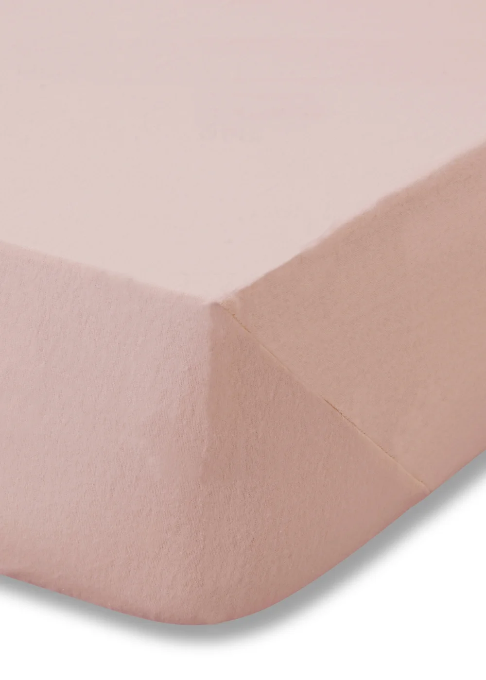 Catherine Lansfield Brushed Cotton Fitted Sheet Pink - Fitted Single Image 3