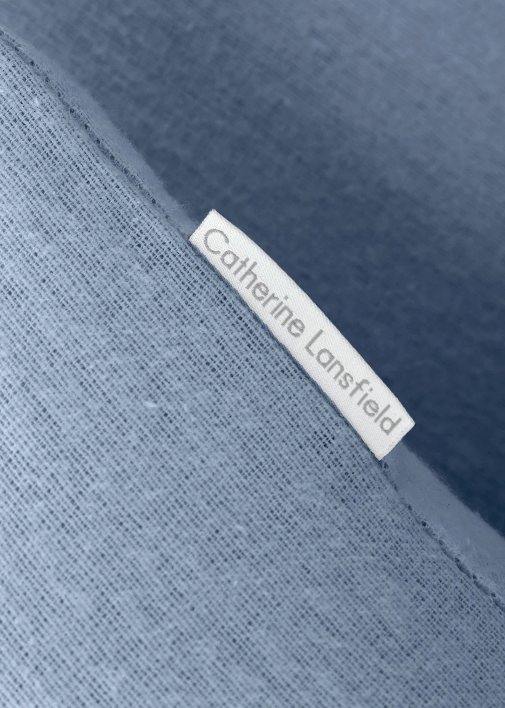 Catherine Lansfield Blue Brushed Cotton Duvet Set - Single Image 3