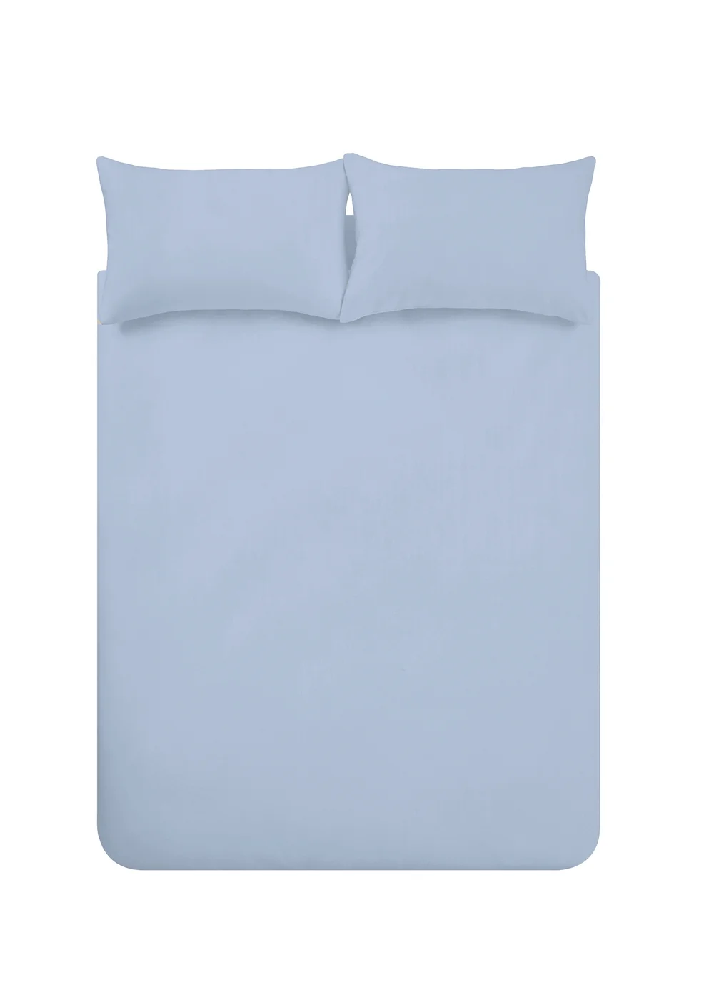 Catherine Lansfield Blue Brushed Cotton Duvet Set - Single Image 4
