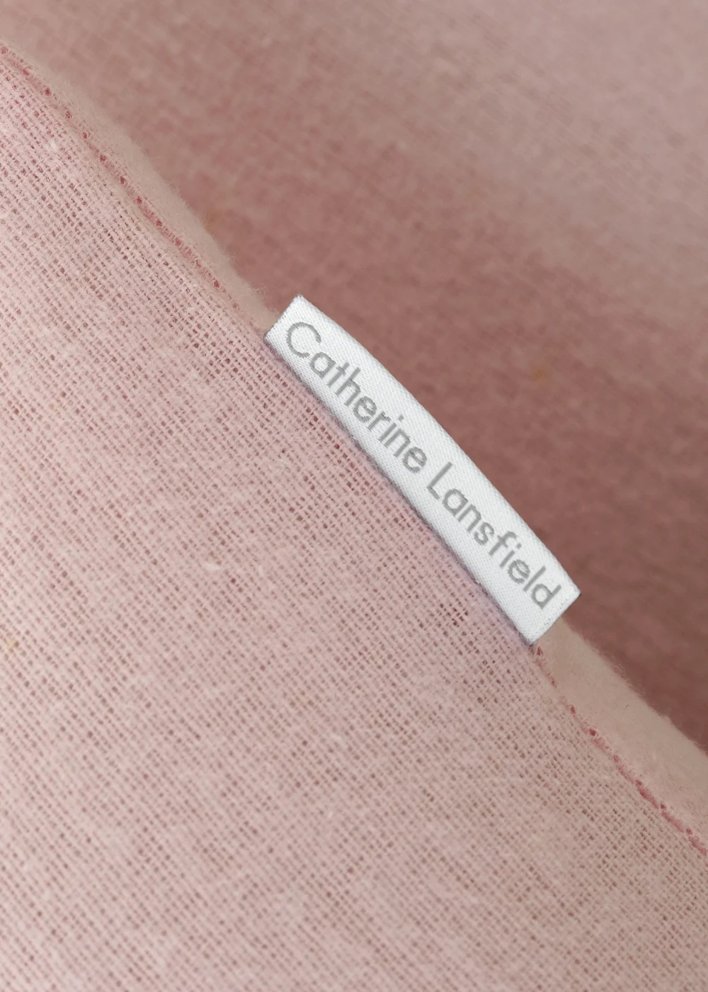 Catherine Lansfield Pink Brushed Cotton Duvet Set - Single Image 3