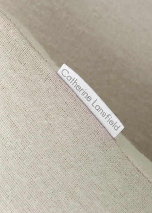Catherine Lansfield Cream Brushed Cotton Duvet Set - Single Image 3