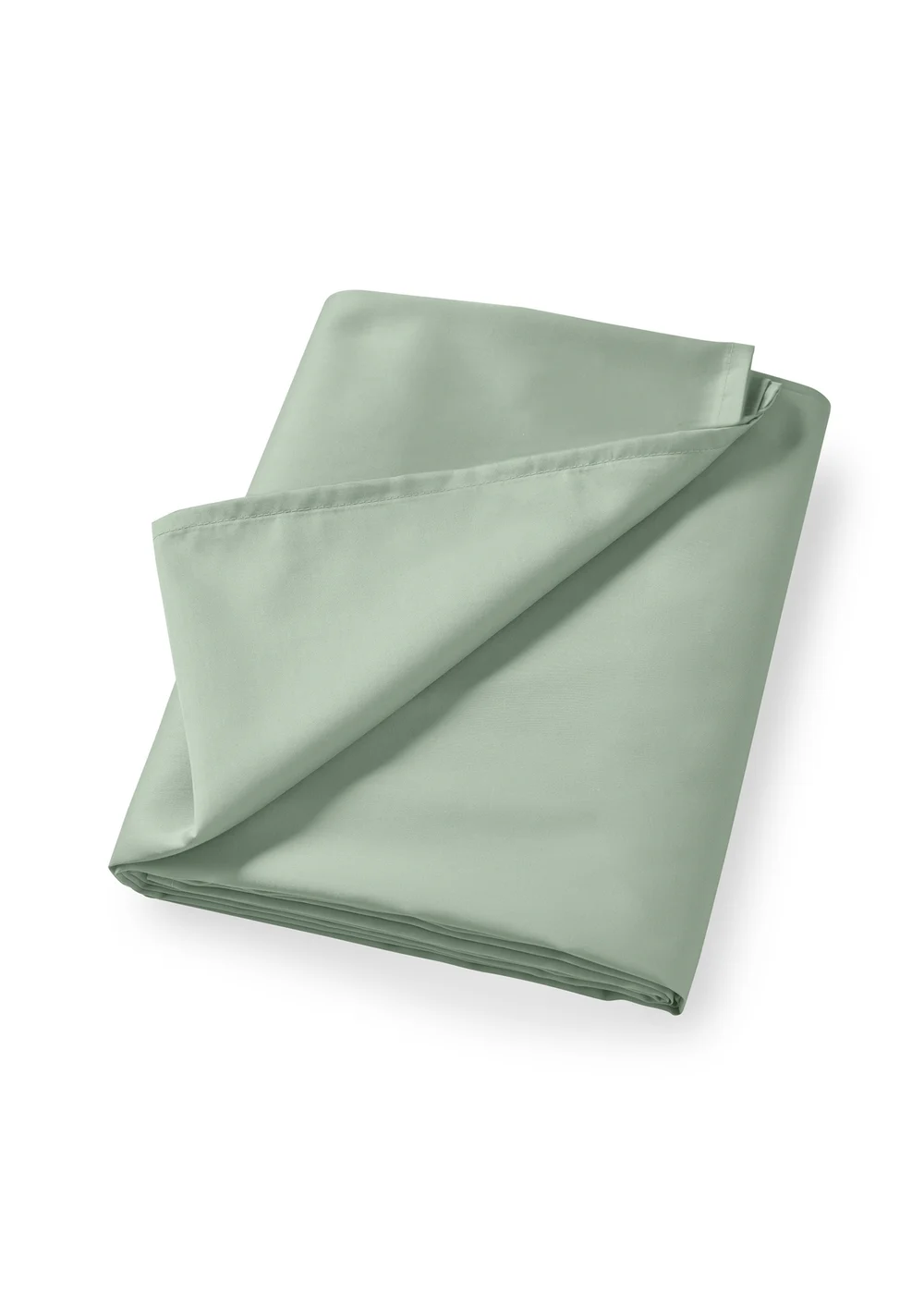 Bianca Fine Linens Green Cotton Sateen Flat Sheet - Single Image 3