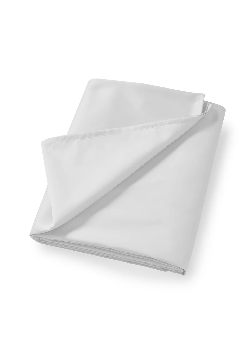 Bianca Fine Linens White Cotton Sateen Flat Sheet - Single Image 3
