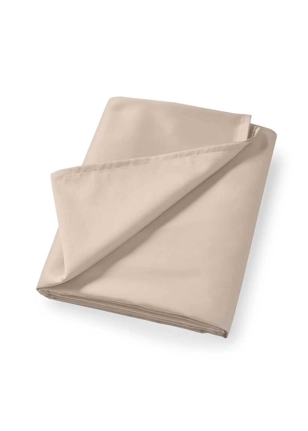 Bianca Fine Linens Oyster Cotton Sateen Flat Sheet - Single Image 3
