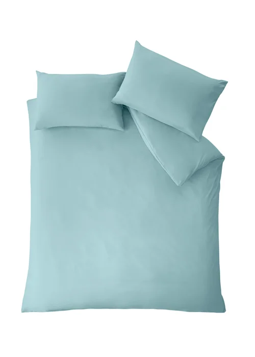 Catherine Lansfield Duck Egg So Soft Non-Iron Duvet Cover Set - Single Image 3