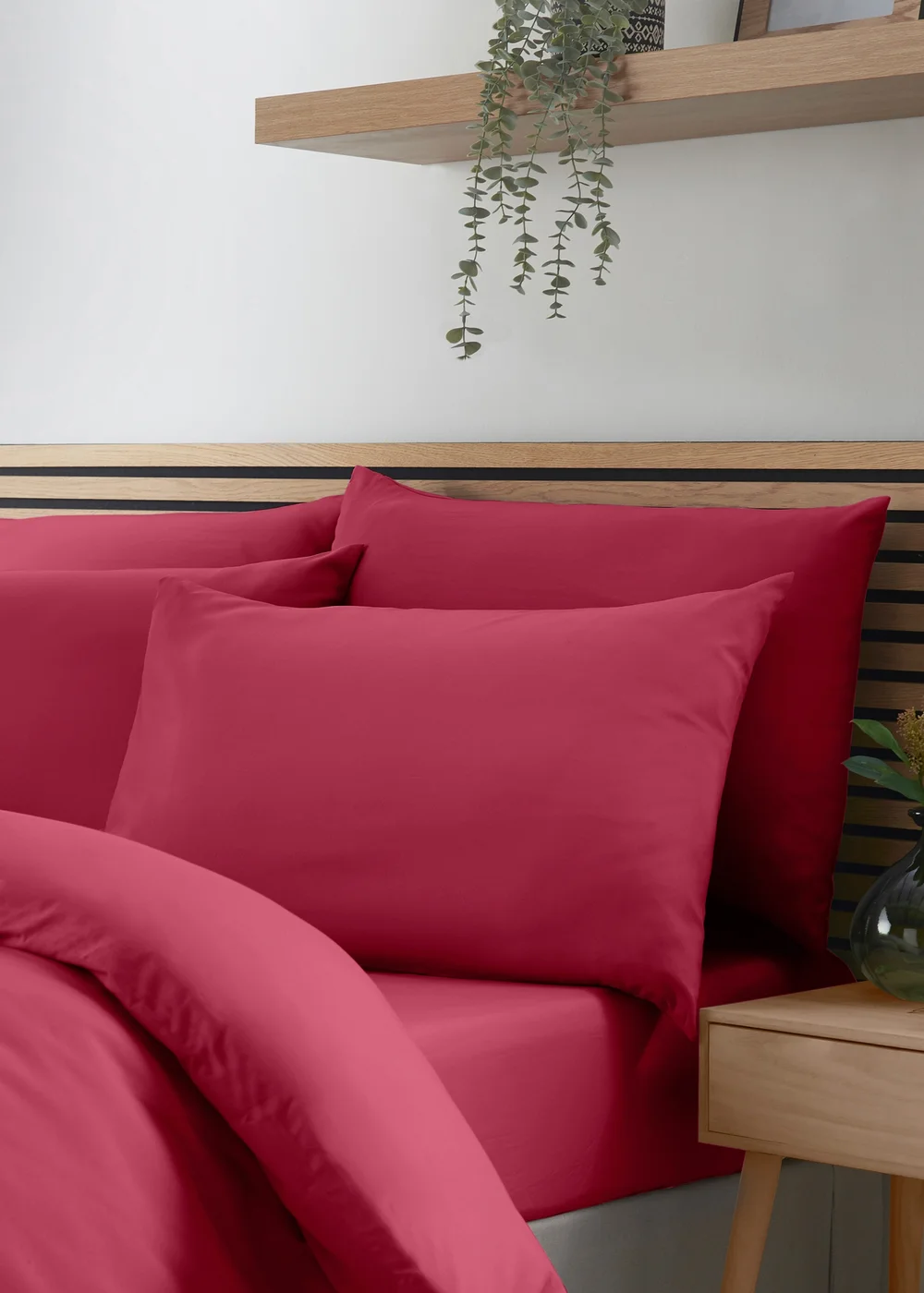Catherine Lansfield Pink So Soft Non-Iron Duvet Cover Set - Single Image 2