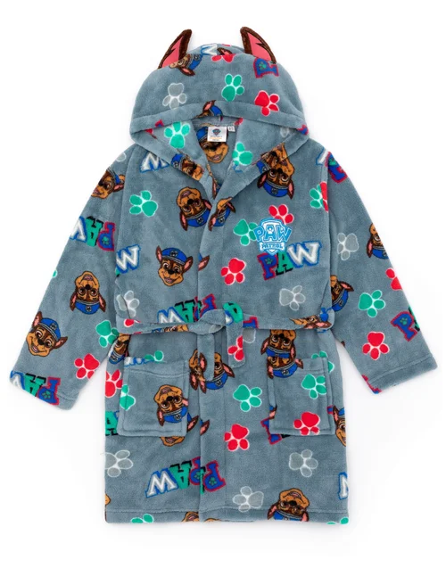 Vanilla Underground Paw Patrol Boys Blue Hooded Bathrobe (2 - 7 Years) - Age 2-3 Years Image 1