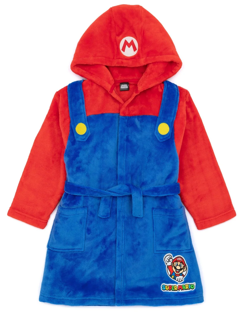 Vanilla Underground Nintendo Super Mario Boys Blue Dress-Up Hooded Bathrobe (3 - 14 Years) - Age 9-10 Years | Matalan Vanilla Underground Nintendo Super Mario Boys Blue Dress-Up Hooded Bathrobe (3 - 14 Years) - Age 9-10 Years | Matalan