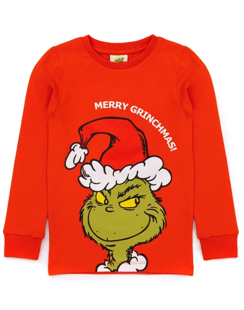The Grinch Girls Red The Grinch Pyjama Set (2 - 10 Years) - Age 9-10 Years Image 4