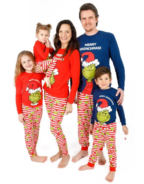 The Grinch Girls Red The Grinch Pyjama Set (2 - 10 Years) - Age 9-10 Years Image 2
