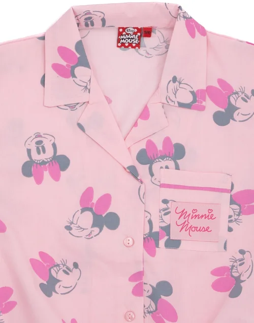 Vanilla Underground Disney Girls Pink Minnie Mouse Pyjama Set (7 - 13 Years) - Age 7-8 Years Image 5
