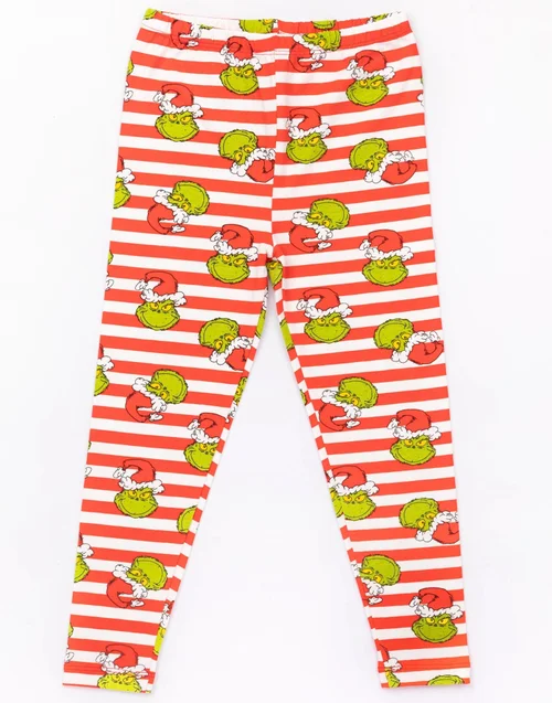 Vanilla Underground The Grinch Girls Red Pyjama Set (2 - 10 Years) - Age 2-3 Years Image 5