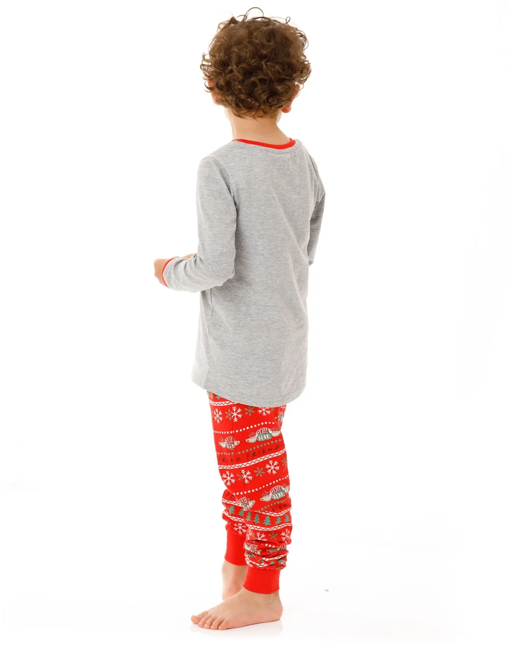 Vanilla Underground Friends Boys Red Logo Long Sleeve Long Leg Pyjama Set (7 - 14 Years) - 098 Image 3