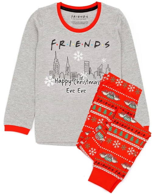 Vanilla Underground Friends Boys Red Logo Long Sleeve Long Leg Pyjama Set (7 - 14 Years) - 098 Image 4