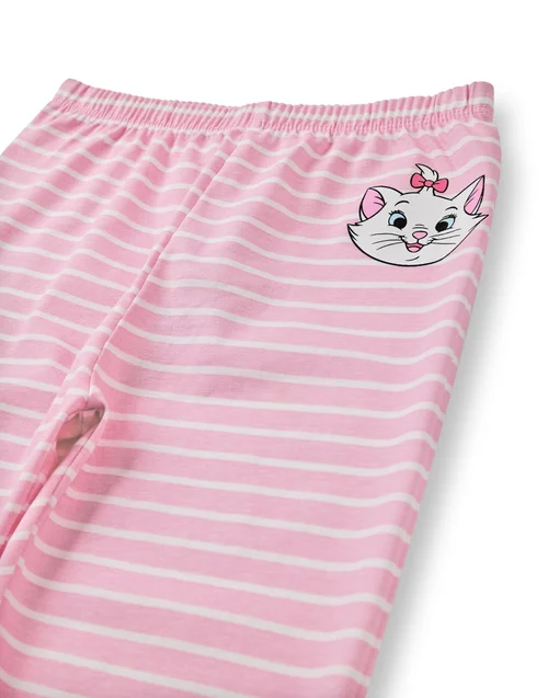 Vanilla Underground Disney Girls Pink Marie Long Sleeve Long Leg Pyjama Set (2 - 8 Years) - Age 2-3 Years Image 5