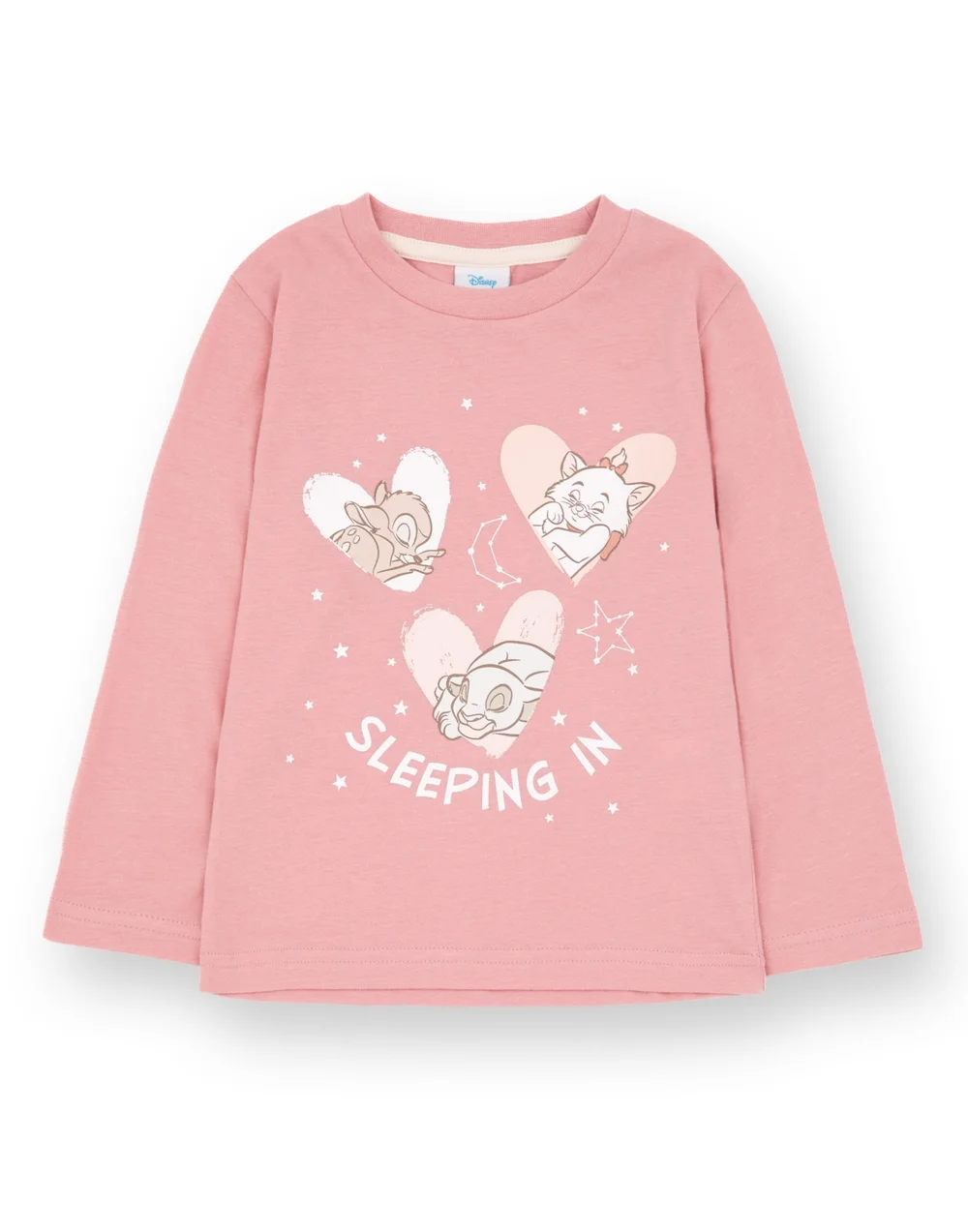 Disney Girls Pink Sleeping In Pyjama Set (1 - 8 Years) - Age 7-8 Years Image 3
