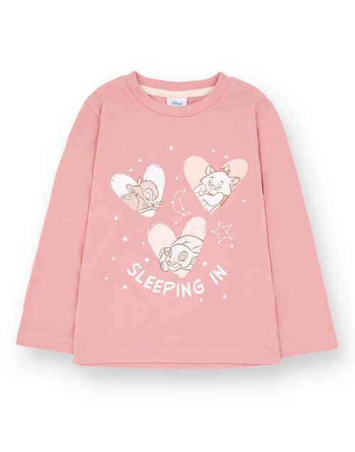Disney Girls Pink Sleeping In Pyjama Set (1 - 8 Years) - Age 7-8 Years Image 3