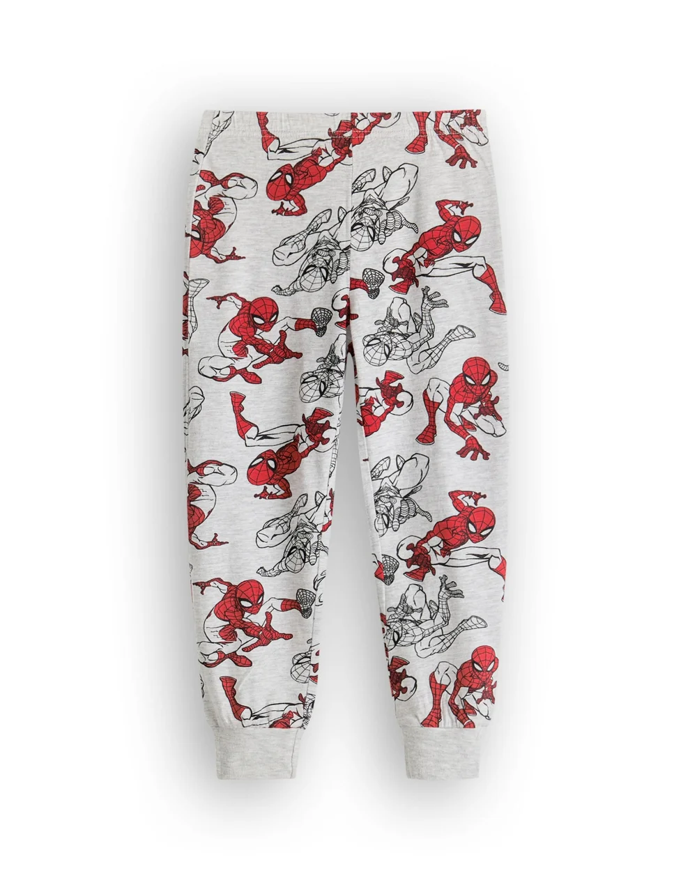 Vanilla Underground Marvel Boys Grey SpiderMan Long Sleeve Long Leg Pyjama Set (2 - 8 Years) - Age 6-7 Years Image 4