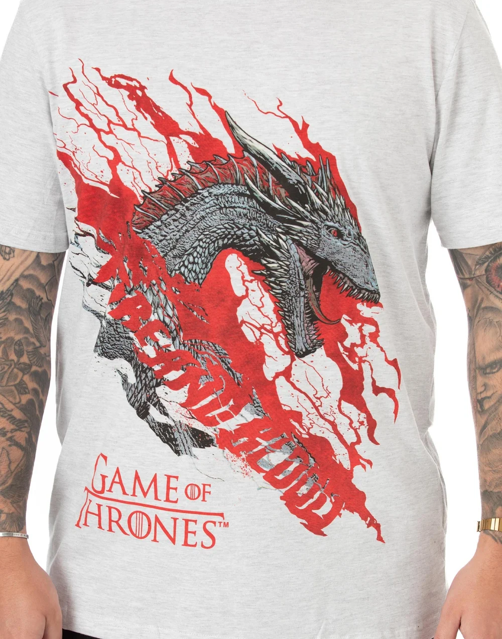 Game of Thrones White Dragon Graphic Pyjama Set - Small Image 5