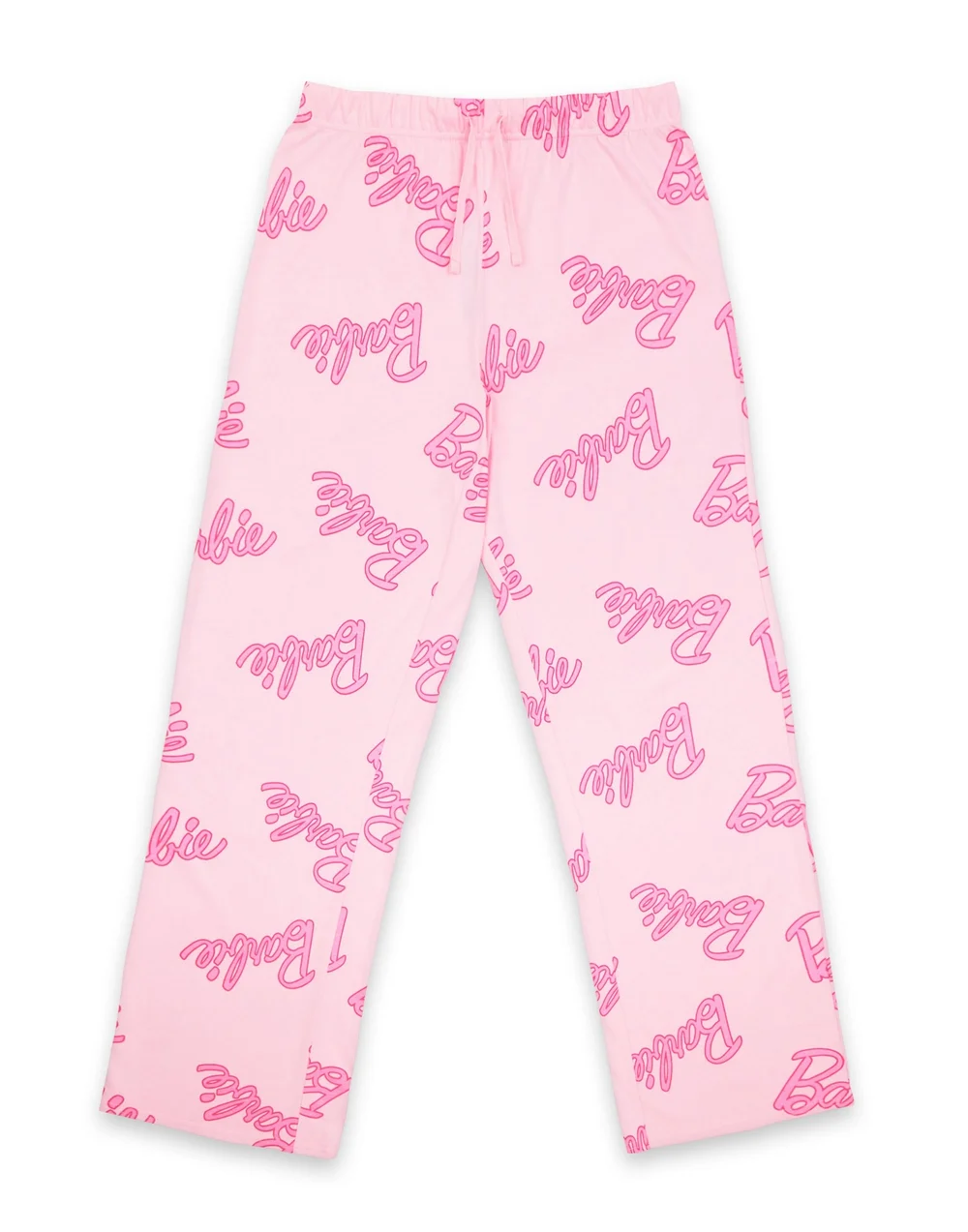 Vanilla Underground Barbie Womens Pink Logo All Over Print Pyjama Set - Large Image 2