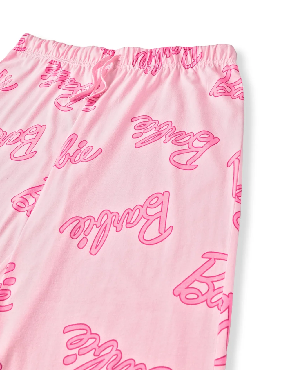Vanilla Underground Barbie Womens Pink Logo All Over Print Pyjama Set - Large Image 5