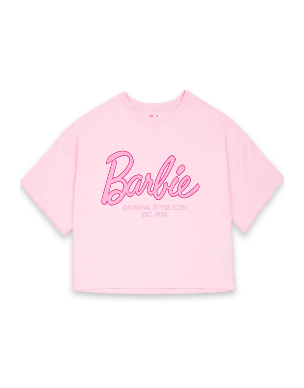 Vanilla Underground Barbie Womens Pink Logo All Over Print Pyjama Set - Large Image 3