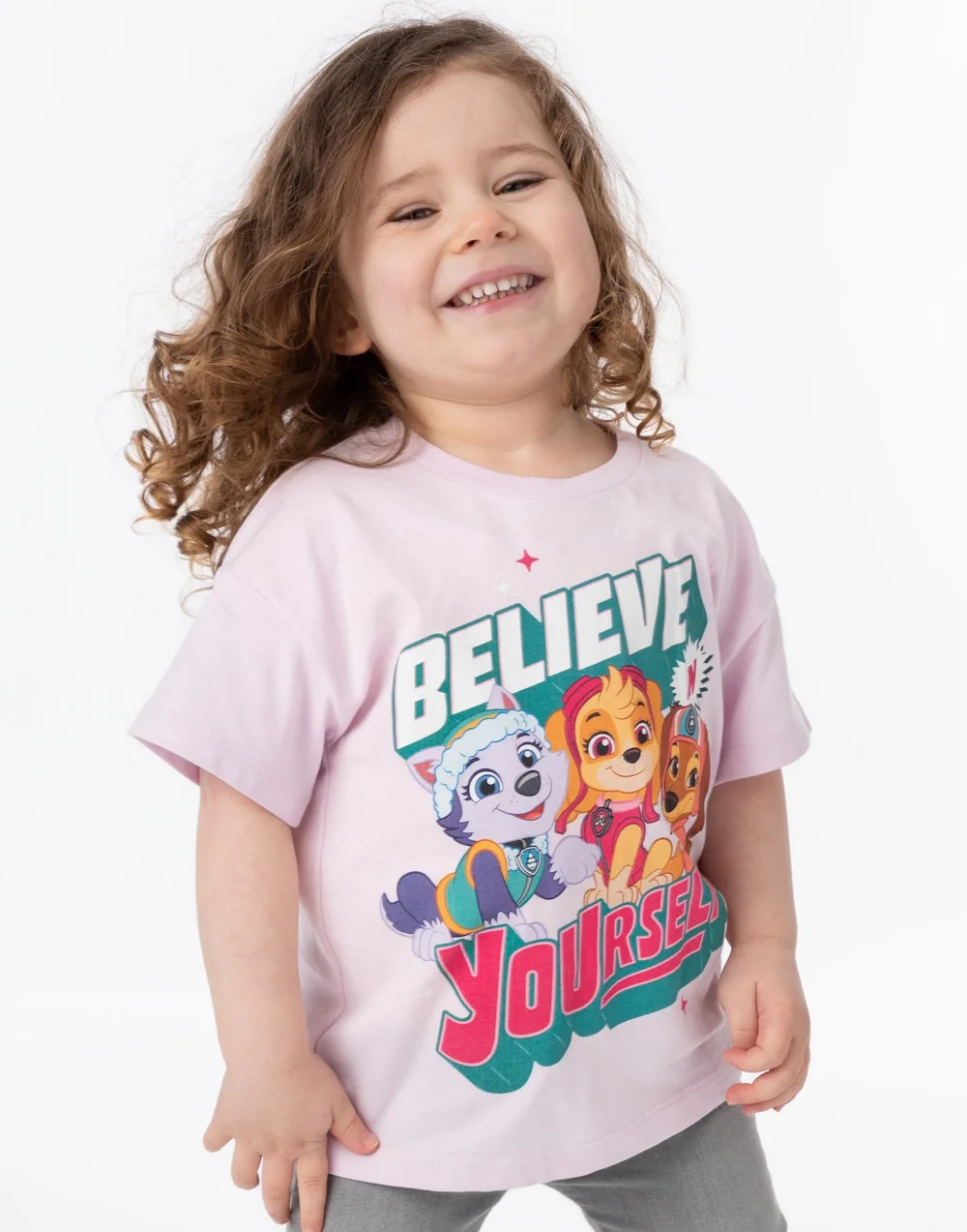 Vanilla Underground Paw Patrol Girls Multicoloured Believe In Yourself 2 Pack T-Shirts (2 - 7 Years) - 2-3 Yrs Image 2