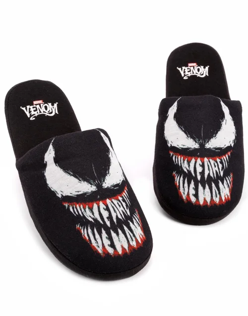 Vanilla Underground Marvel Black Venom Mule Slippers - 7-8 Image 1