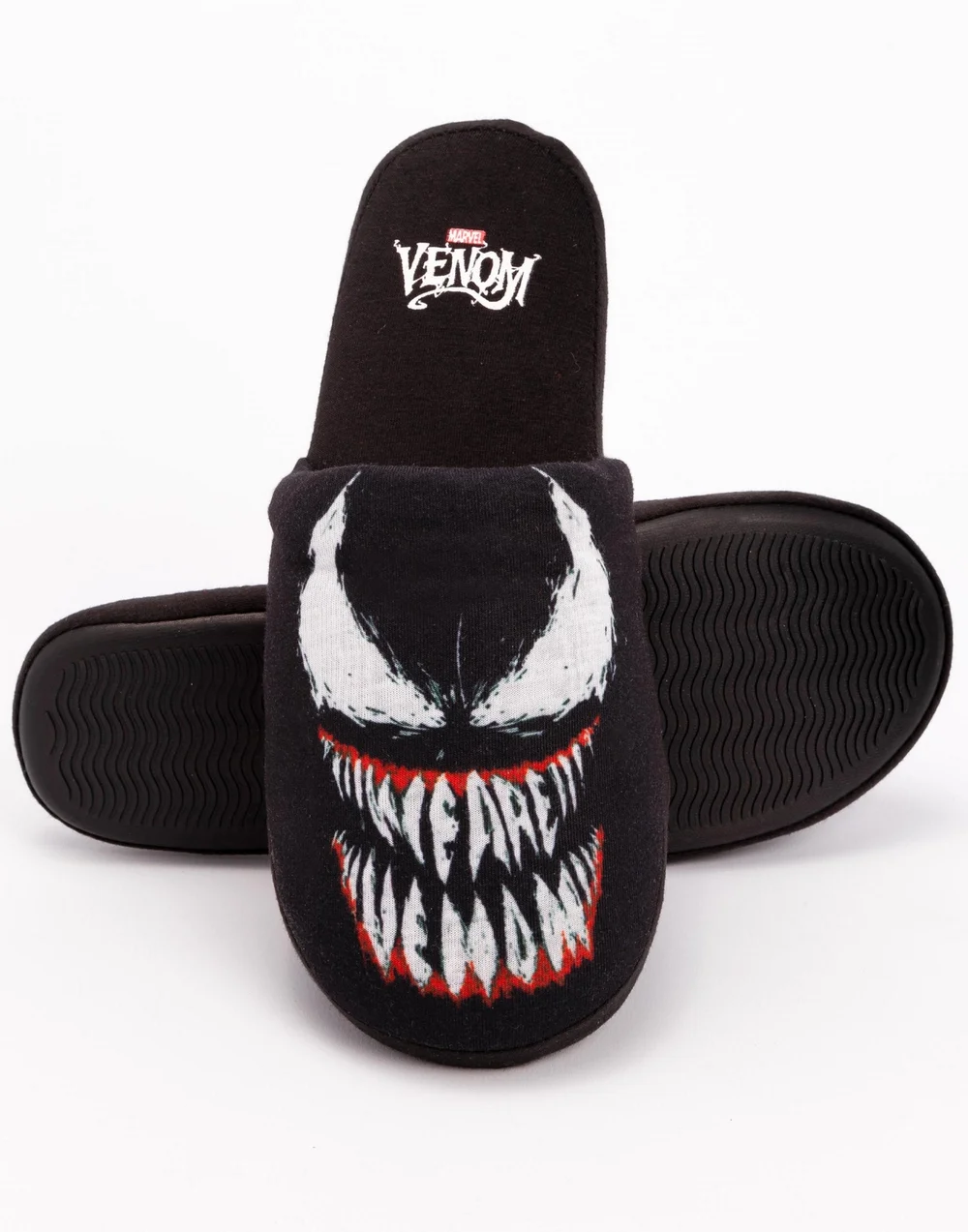Vanilla Underground Marvel Black Venom Mule Slippers - 7-8 Image 5