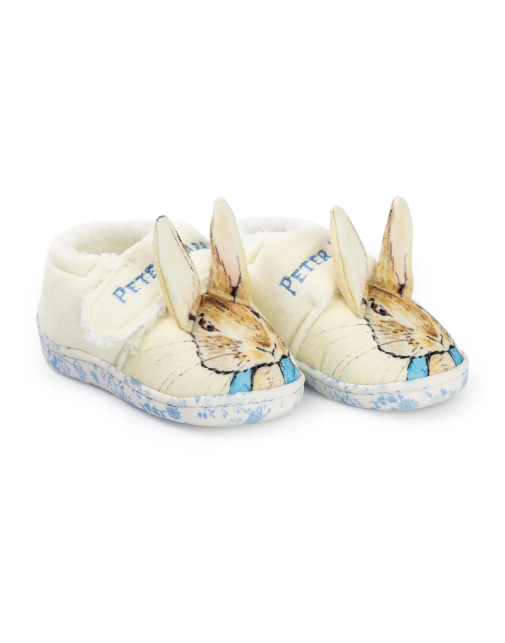 Vanilla Underground Peter Rabbit Character Face Kids Hook & Loop Loafer Slippers (4 - 10 Younger) - 4 Infants Image 3