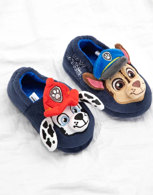 Vanilla Underground Paw Patrol Boys Blue 3D Characters Slip On Loafer Slippers (6 - 12 Younger) - 8 infants Image 2