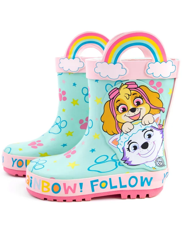 Vanilla Underground Paw Patrol Girls Multicoloured Skye & Everest Wellies (6 - 12 Younger)