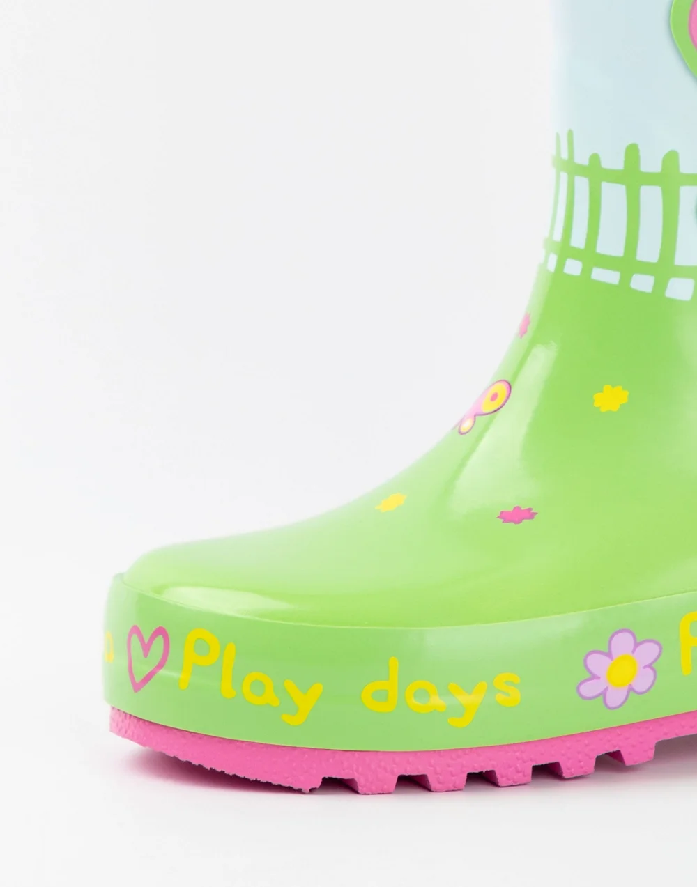 Vanilla Underground Peppa Pig Kids Multicoloured Play Days Wellington Boots with Handles (4 - 10 Younger) - 4 Infants Image 5