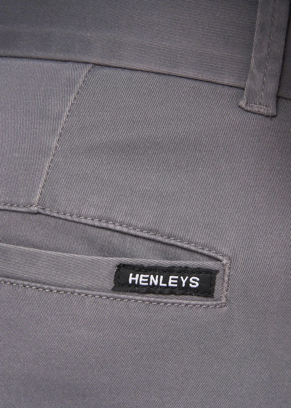 Henleys Grey Visit Chinos - 30/L30 Image 4