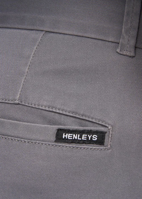 Henleys Grey Visit Chinos - 30/L30 Image 4