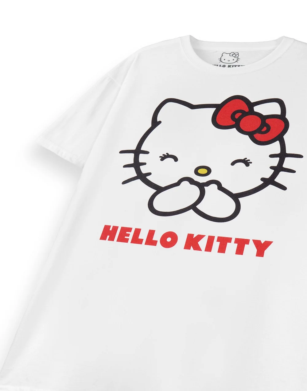 Hello Kitty White Classic Short Sleeved T-Shirt - Small Image 5