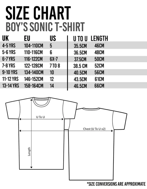 Sonic The Hedgehog Boys Black Sonic Stats Graphic T-Shirt (4 - 14 Years) - Age 4-5 Years Image 6