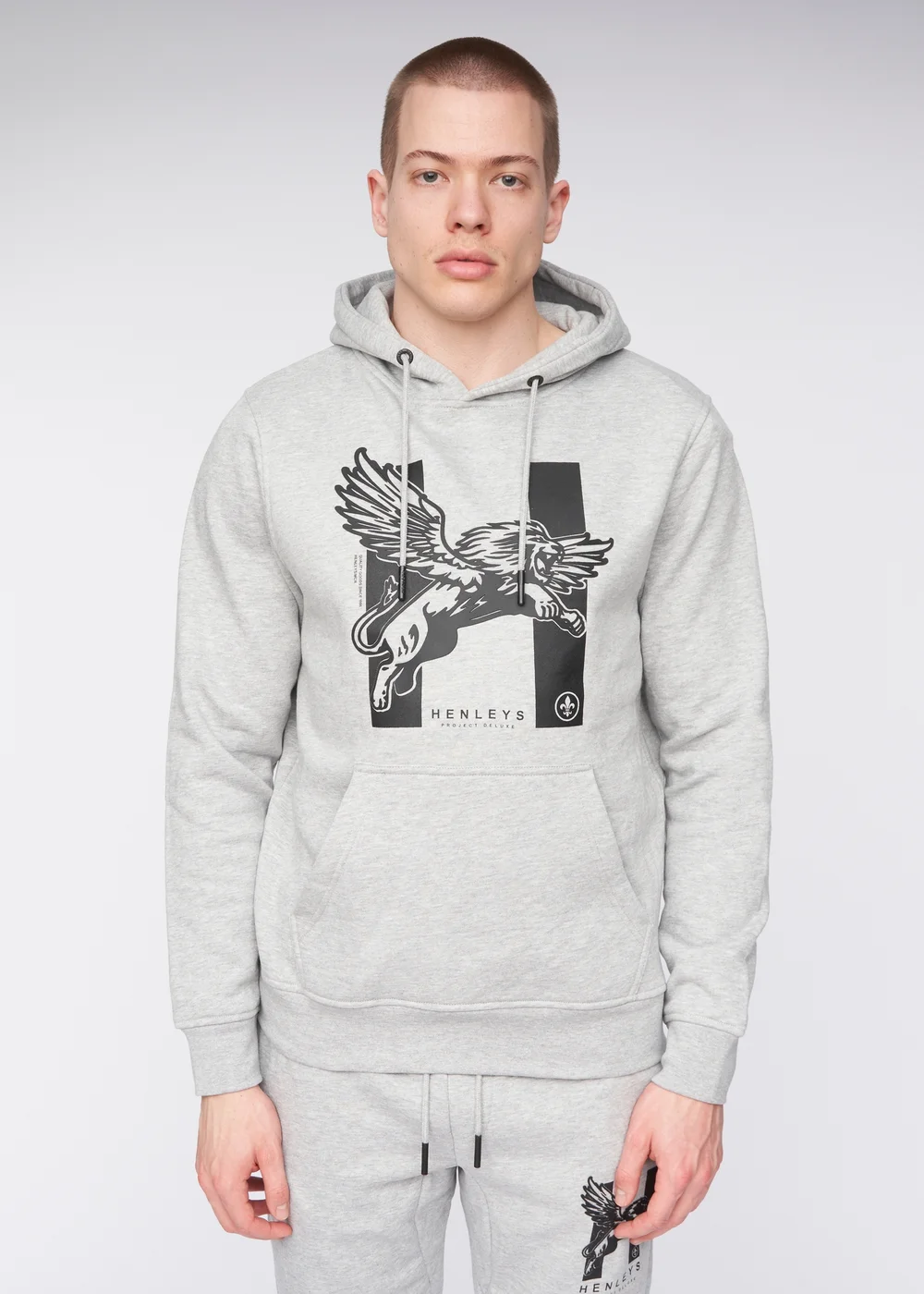 Henleys Grey Curveball Hoodie - M Image 1