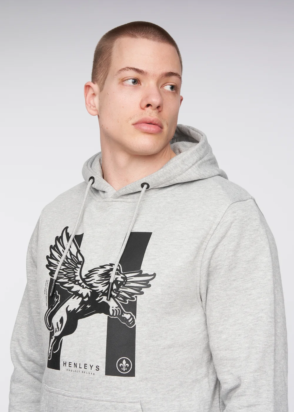 Henleys Grey Curveball Hoodie - M Image 5