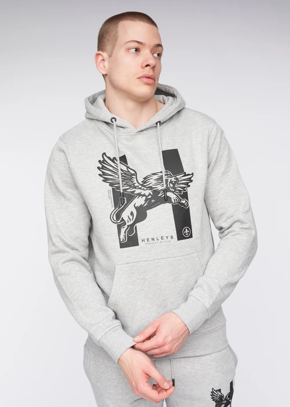 Henleys Grey Curveball Hoodie - M Image 2