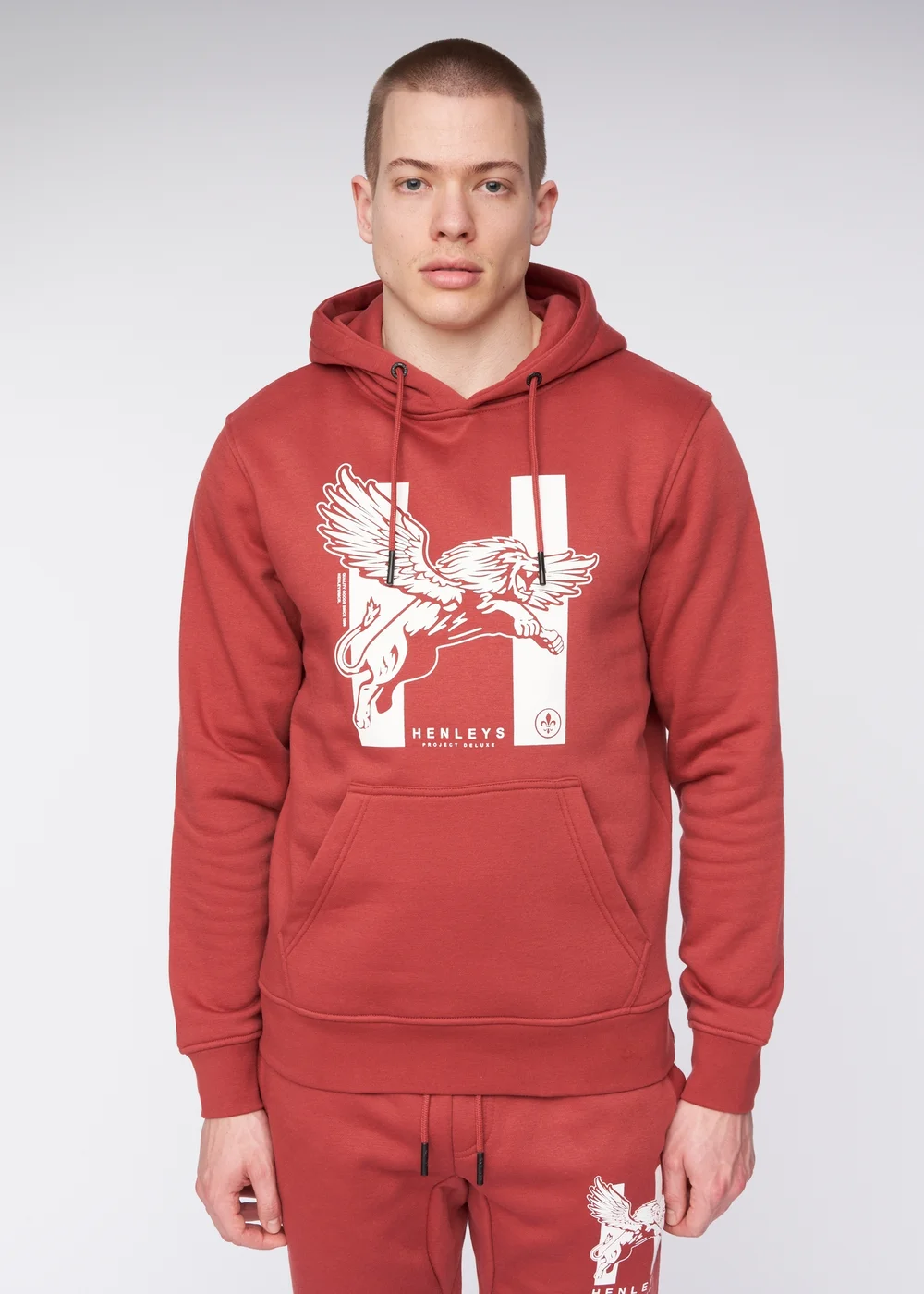 Henleys Red Curveball Hoodie - M Image 1