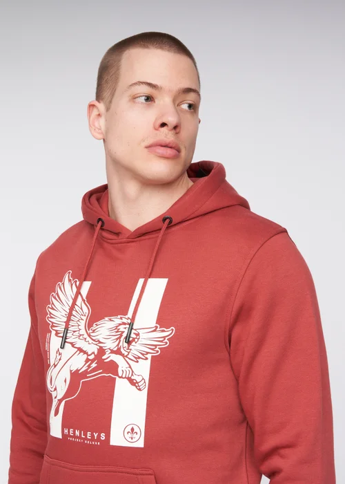 Henleys Red Curveball Hoodie - M Image 4