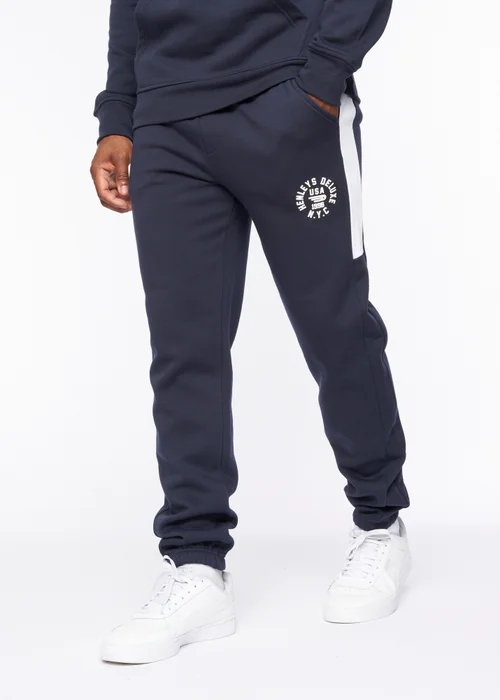 Henleys Navy Calyer Joggers - Medium Image 2