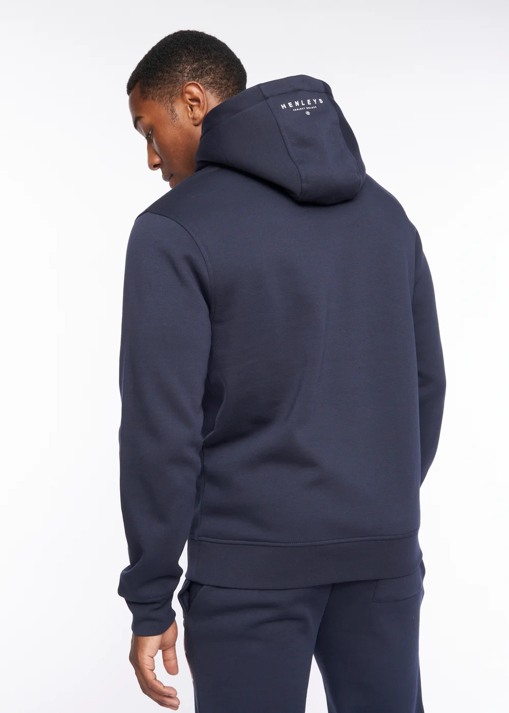 Henleys Navy Belton Hoodie - M Image 3
