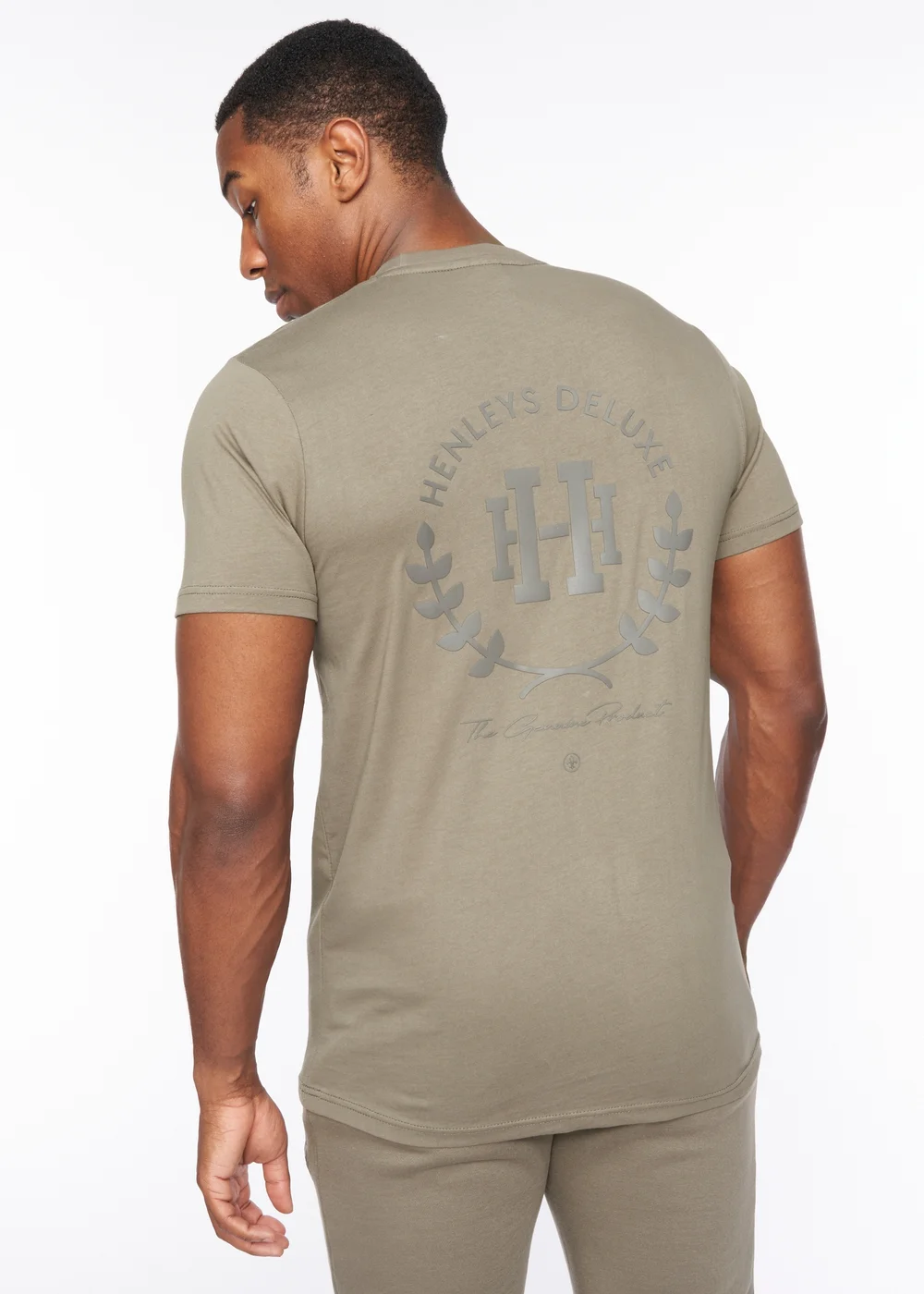 Henleys Khaki Alston T-Shirt - M Image 2