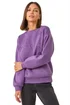 Roman Purple Floral Embroidered Sweatshirt - Size 10 Image 1