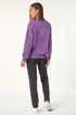 Roman Purple Floral Embroidered Sweatshirt - Size 10 Image 4