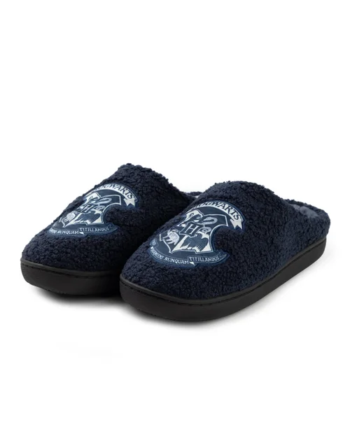 Vanilla Underground Harry Potter Womens Blue Hogwarts Mule Slippers - 7-8 Image 3
