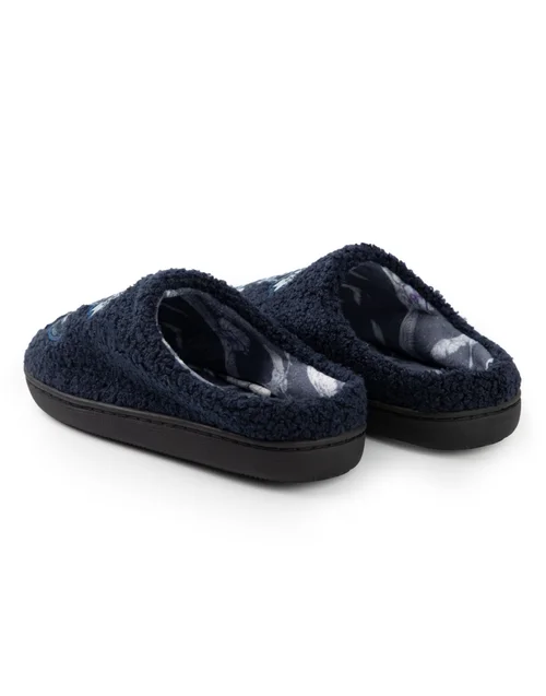 Vanilla Underground Harry Potter Womens Blue Hogwarts Mule Slippers - 7-8 Image 4