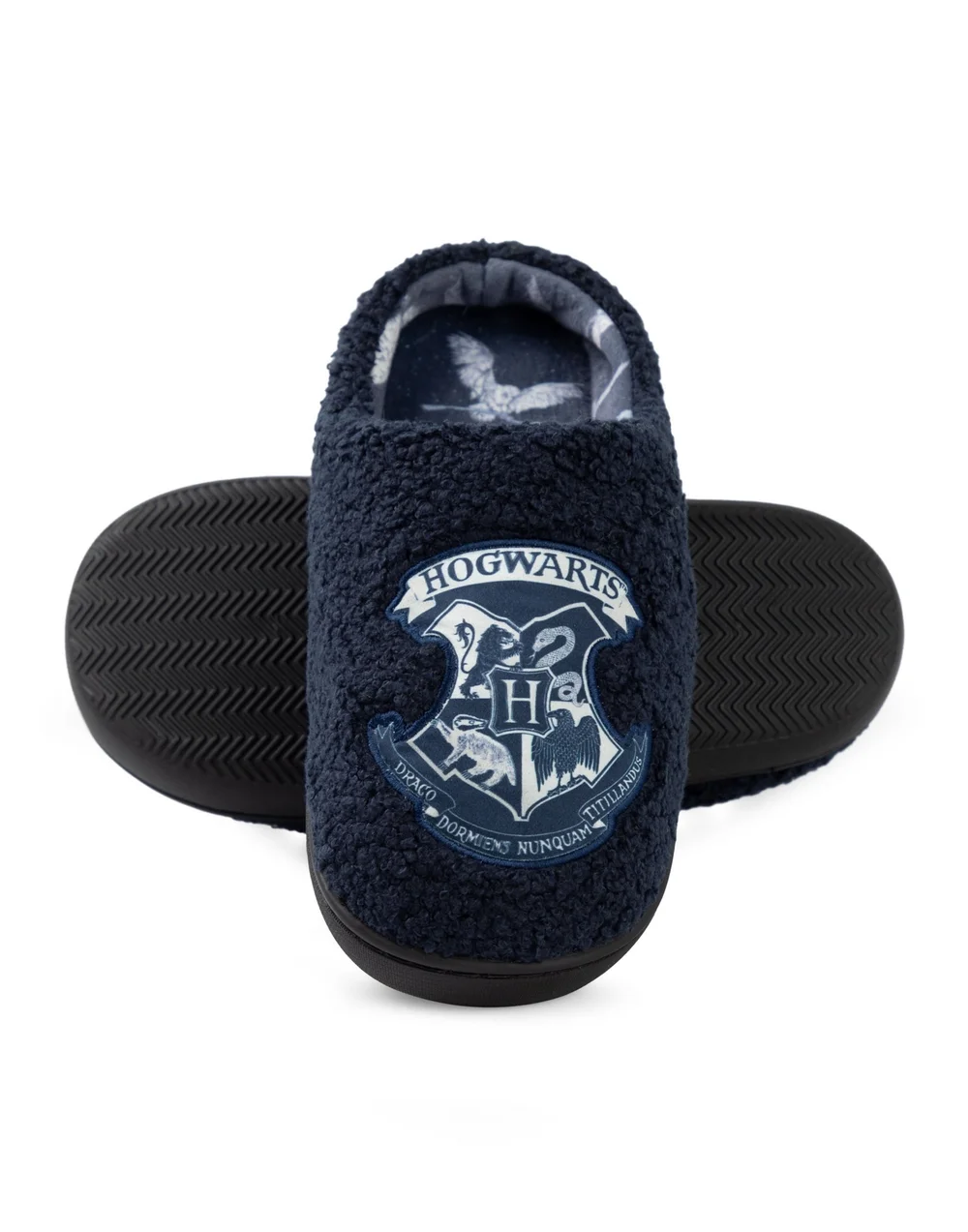 Vanilla Underground Harry Potter Womens Blue Hogwarts Mule Slippers - 7-8 Image 2